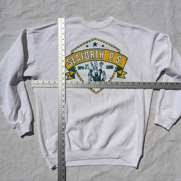 Vintage  Seaforth Public School White Crew Neck, Size Unknown - Small - Picture 2 of 5